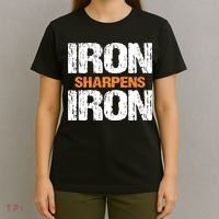 Iron Sharpens Iron Funny Christian T-Shirt thumb 4