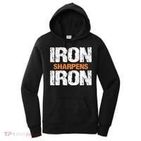 Iron Sharpens Iron Funny Christian Women's Hoodie thumb 0