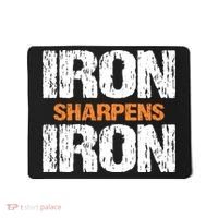 Iron Sharpens Iron Funny Christian Mousepad thumb 0
