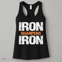 Iron Sharpens Iron Funny Christian Women's Tank Top thumb 3