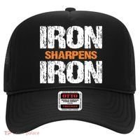 Iron Sharpens Iron Funny Christian Hat thumb 0