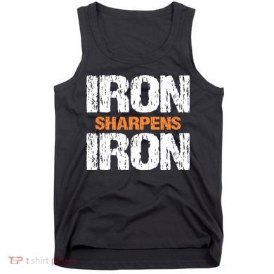 Iron Sharpens Iron Funny Christian Tank Top