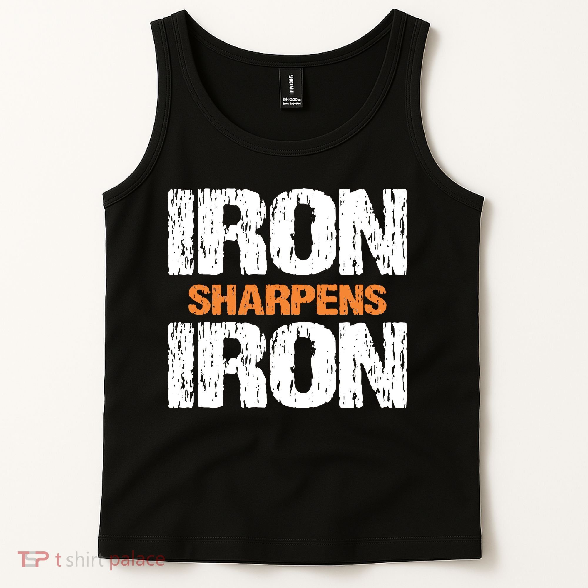 Iron Sharpens Iron Funny Christian Tank Top