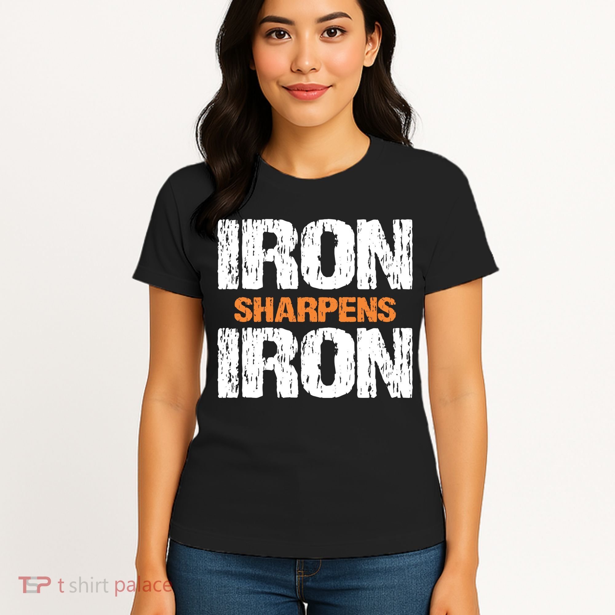 Iron Sharpens Iron Funny Christian Women's T-Shirt
