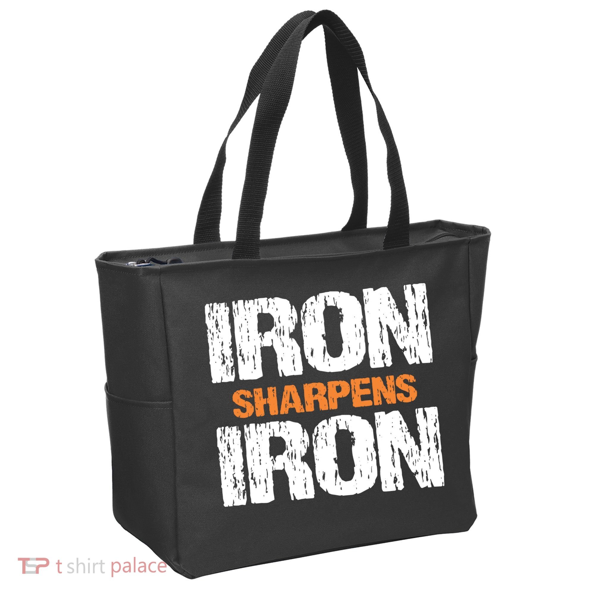 Iron Sharpens Iron Funny Christian Tote Bag