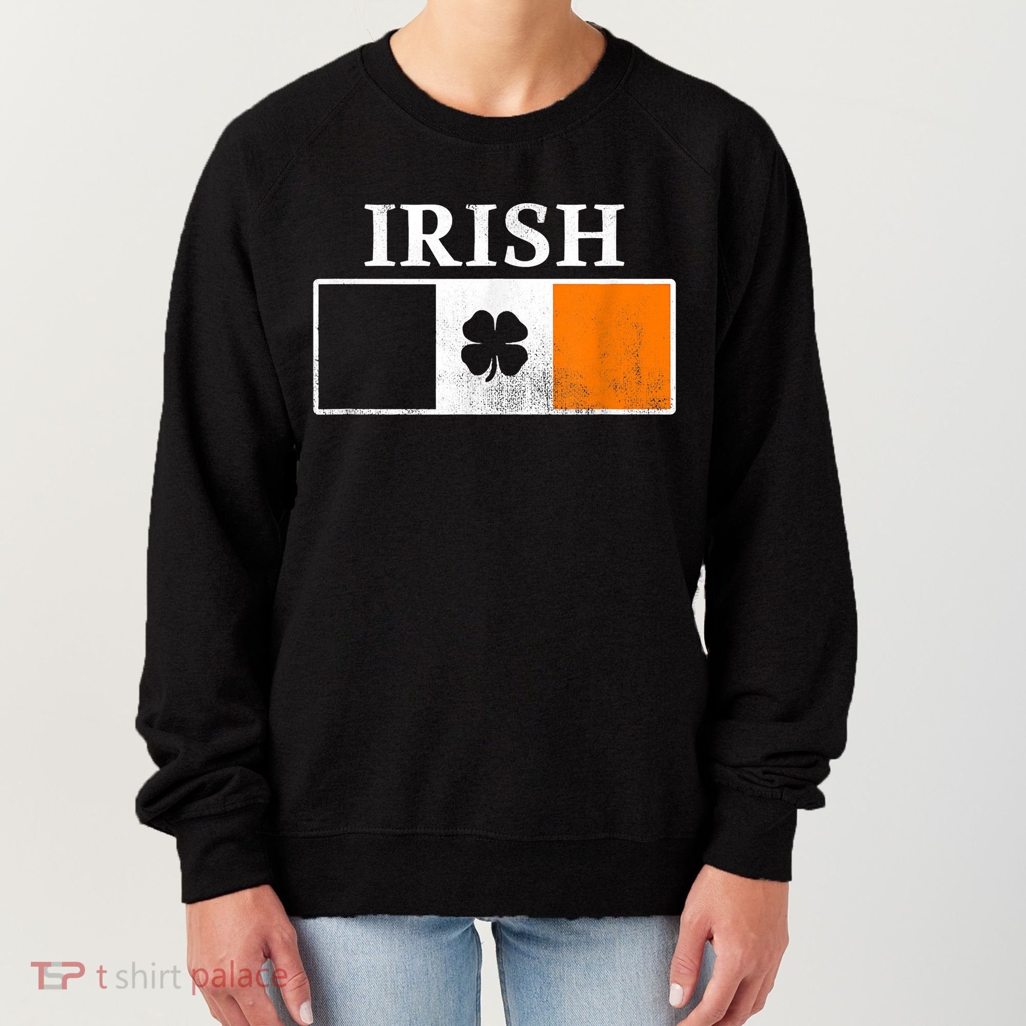 Ireland Shamrock Irish Flag St Patty's Day Women's Sweatshirt