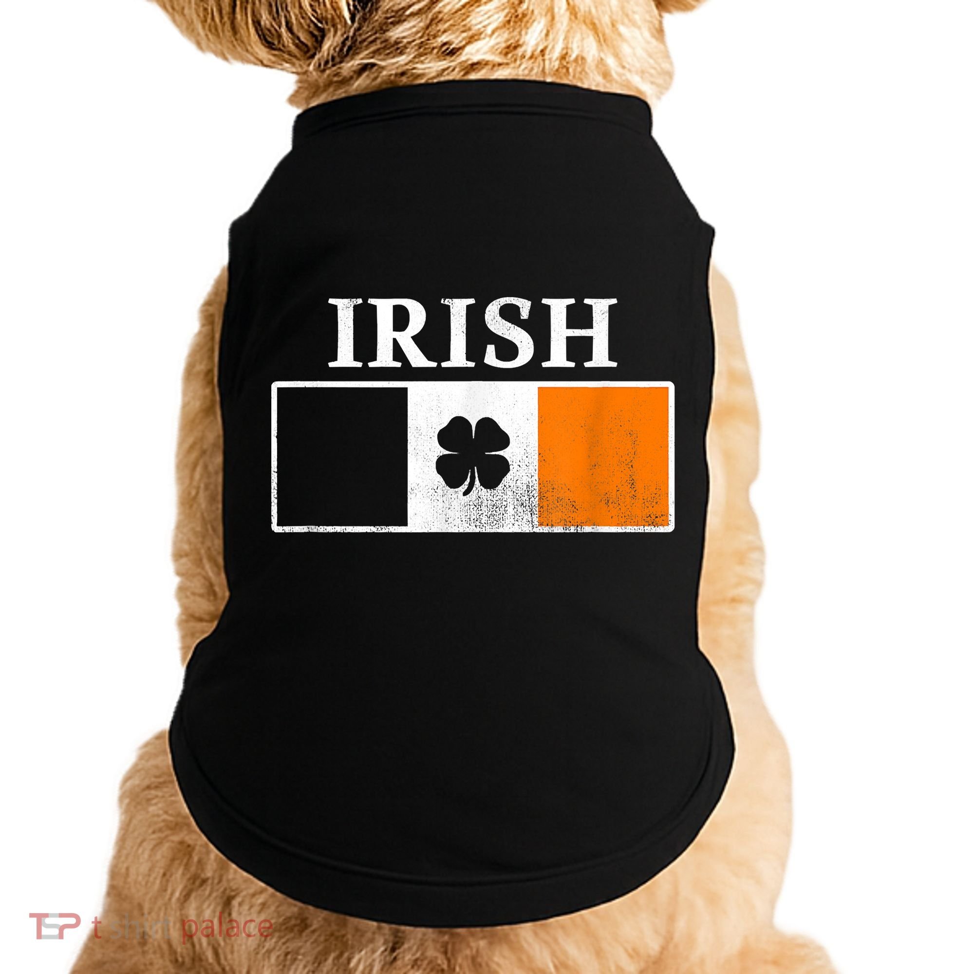 Ireland Shamrock Irish Flag St Patty's Day Doggie Tank