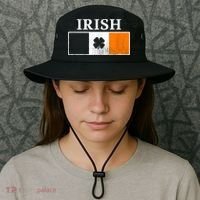 Ireland Shamrock Irish Flag St Patty's Day Bucket Hat thumb 3