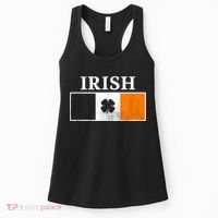 Ireland Shamrock Irish Flag St Patty's Day Women's Tank Top thumb 0