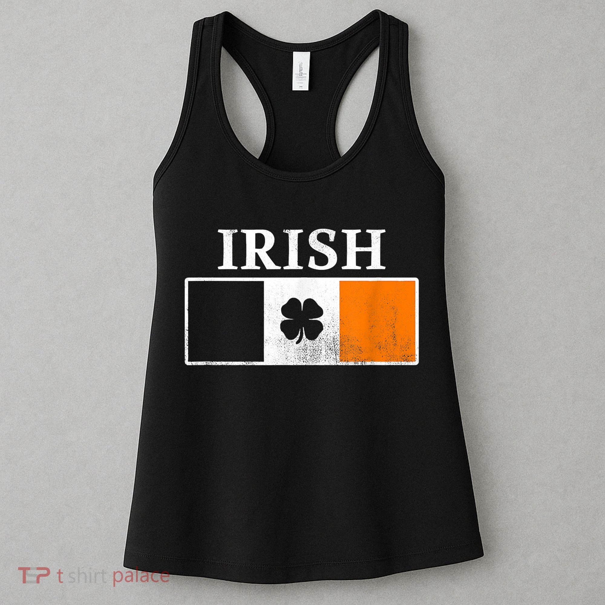 Ireland Shamrock Irish Flag St Patty's Day Women's Tank Top