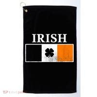 Ireland Shamrock Irish Flag St Patty's Day Golf Towel thumb 0