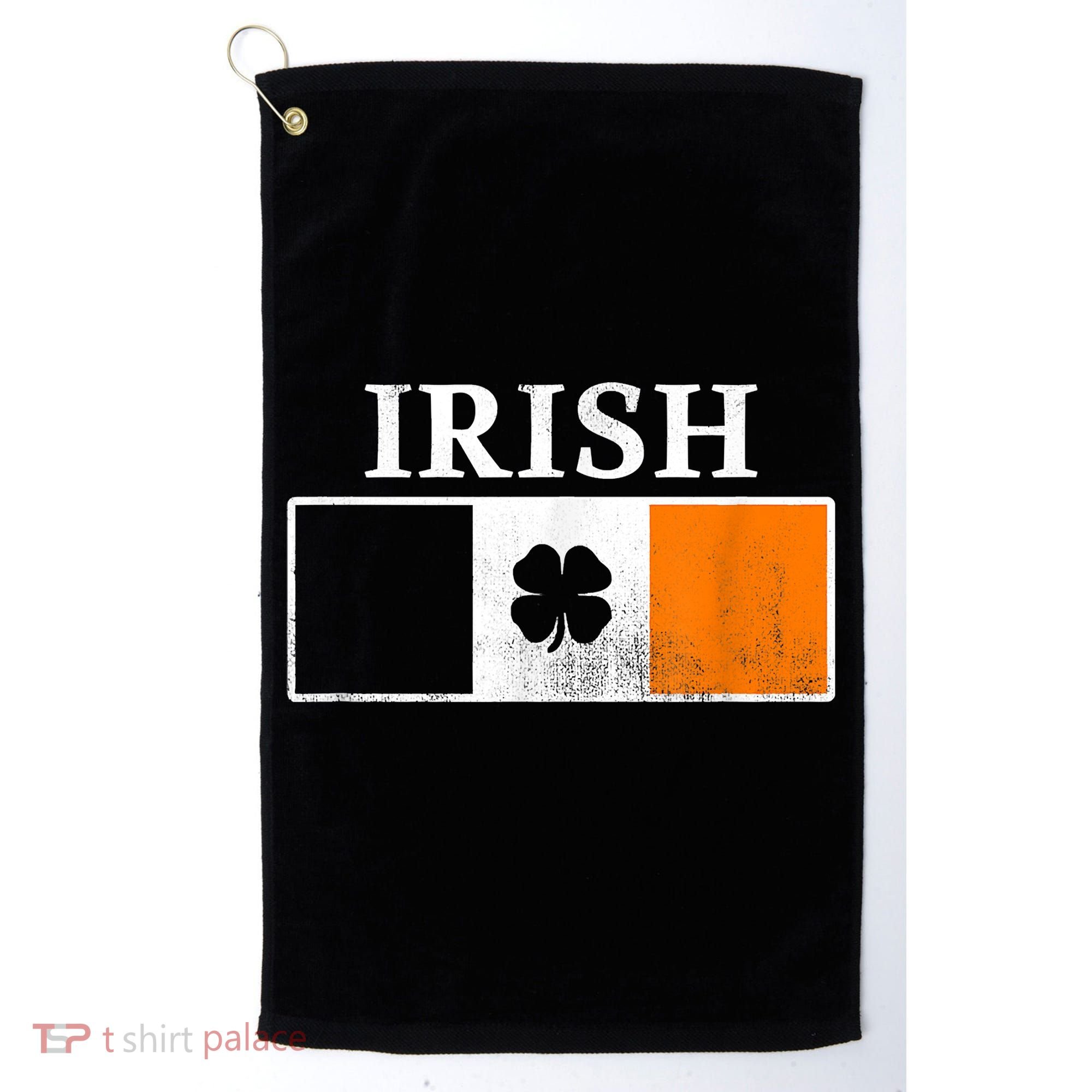 Ireland Shamrock Irish Flag St Patty's Day Golf Towel