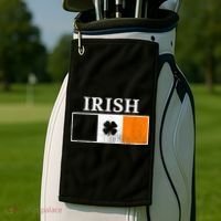 Ireland Shamrock Irish Flag St Patty's Day Golf Towel thumb 2