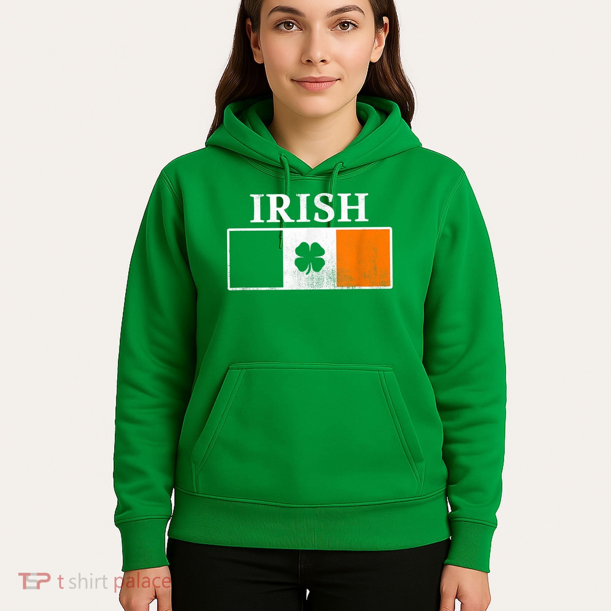 Ireland Shamrock Irish Flag St Patty's Day Hoodie