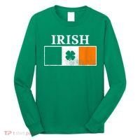 Ireland Shamrock Irish Flag St Patty's Day Long Sleeve Shirt thumb 0