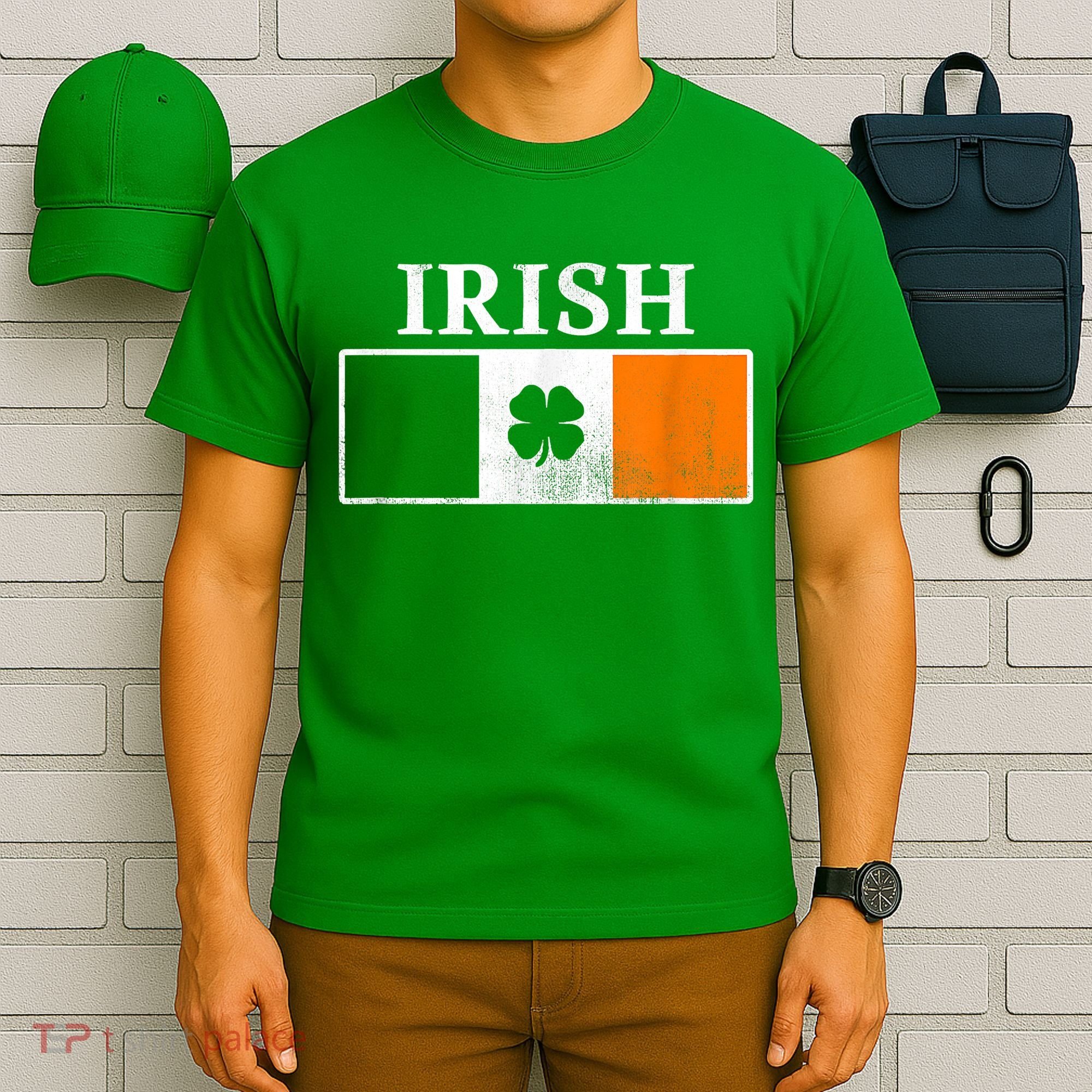 Ireland Shamrock Irish Flag St Patty's Day T-Shirt