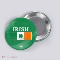 Ireland Shamrock Irish Flag St Patty's Day Button thumb 0