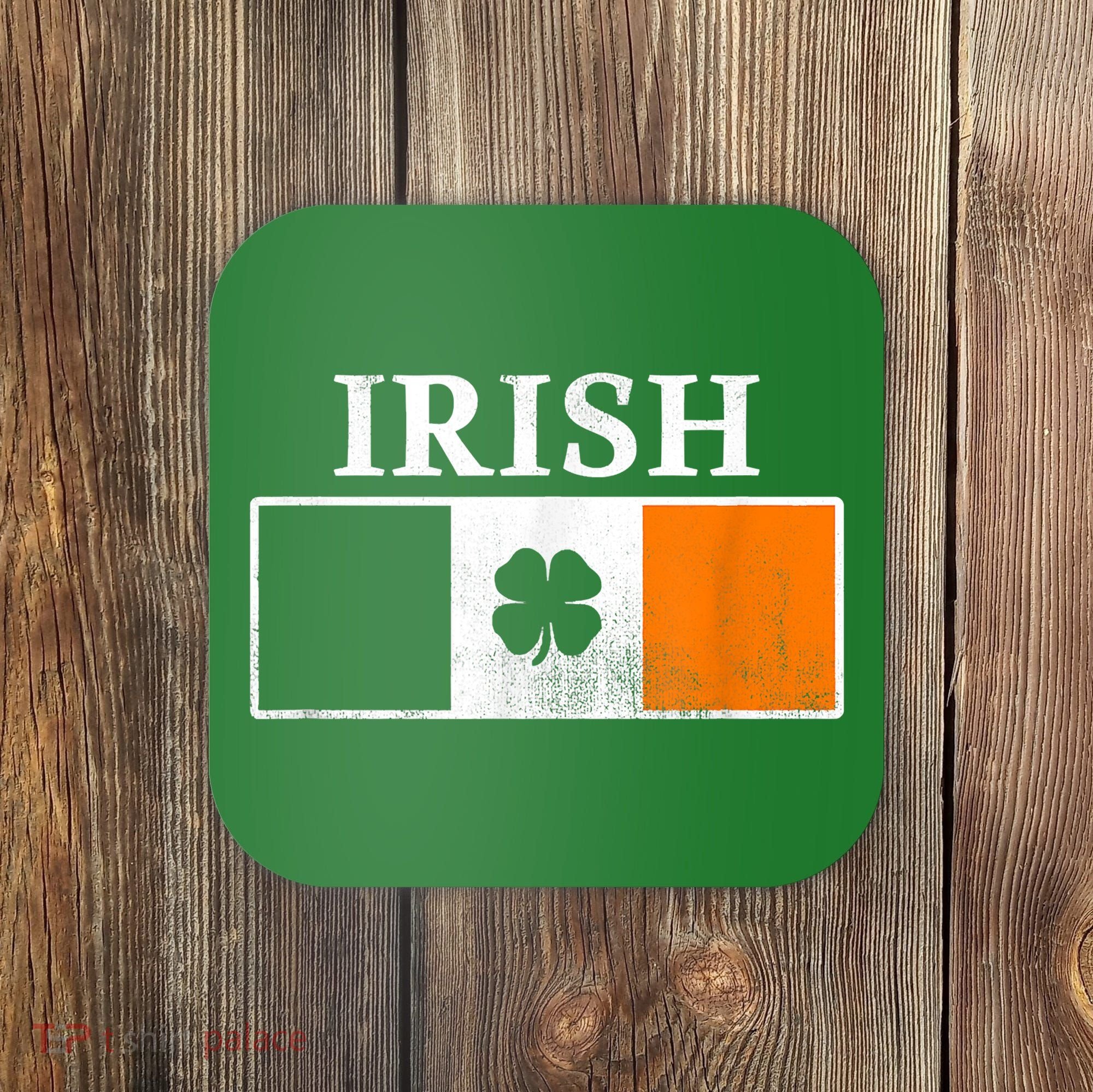 Ireland Shamrock Irish Flag St Patty's Day Coaster
