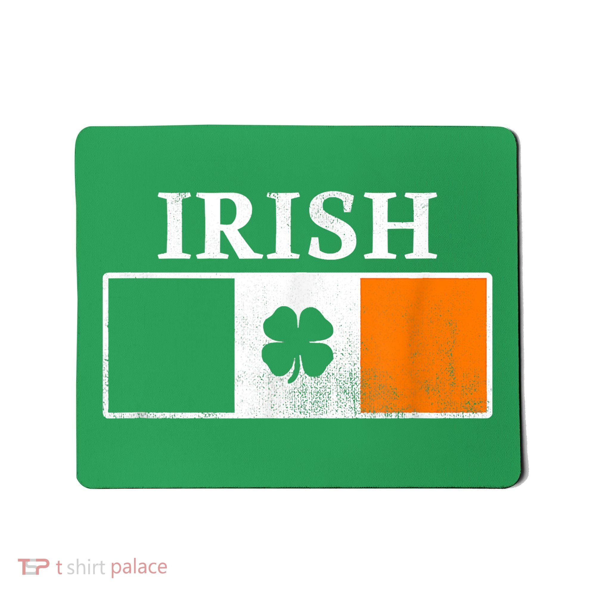 Ireland Shamrock Irish Flag St Patty's Day Mousepad