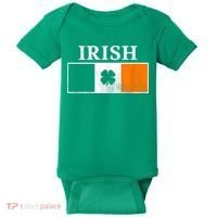 Ireland Shamrock Irish Flag St Patty's Day Baby Bodysuit thumb 0