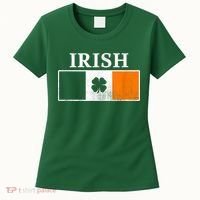 Ireland Shamrock Irish Flag St Patty's Day Women's T-Shirt thumb 0