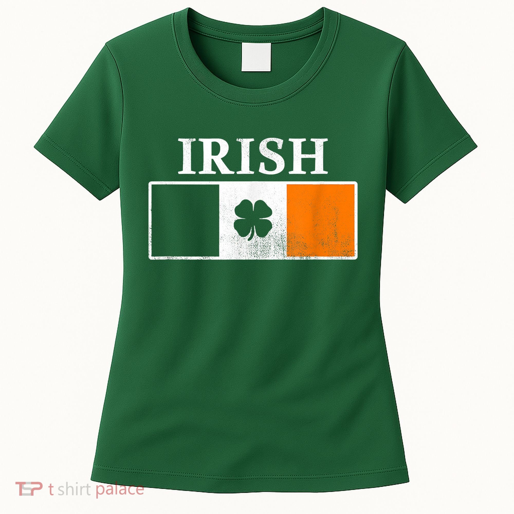 Ireland Shamrock Irish Flag St Patty's Day Women's T-Shirt