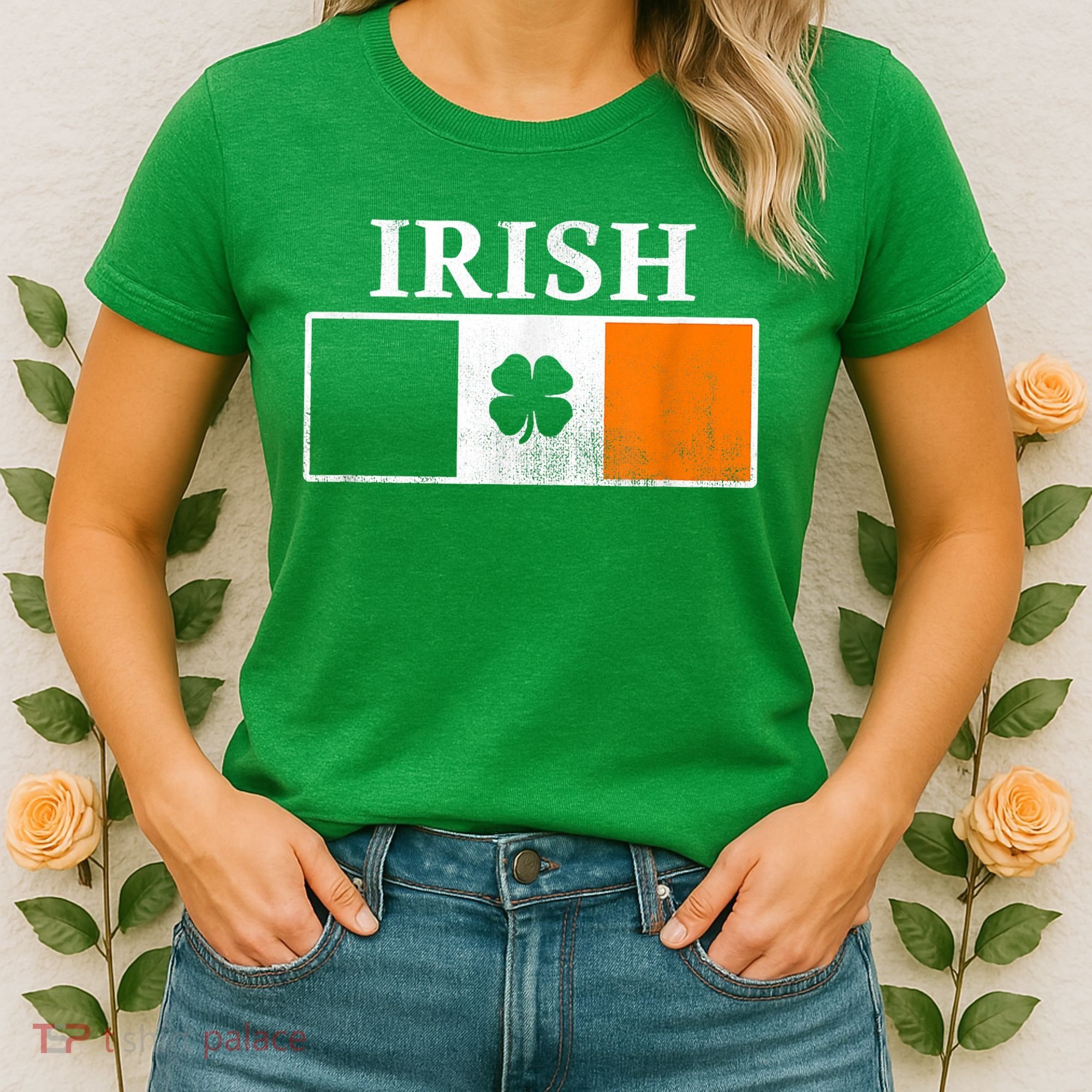 Ireland Shamrock Irish Flag St Patty's Day Women's T-Shirt