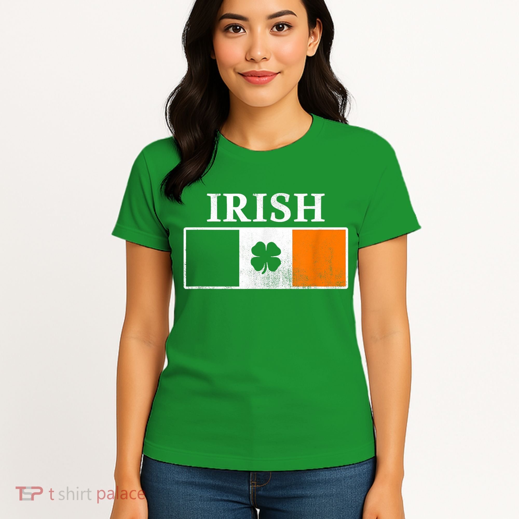 Ireland Shamrock Irish Flag St Patty's Day Women's T-Shirt
