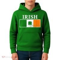 Ireland Shamrock Irish Flag St Patty's Day Kids Hoodie thumb 4