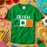 Ireland Shamrock Irish Flag St Patty's Day Kids T-Shirt thumb 3