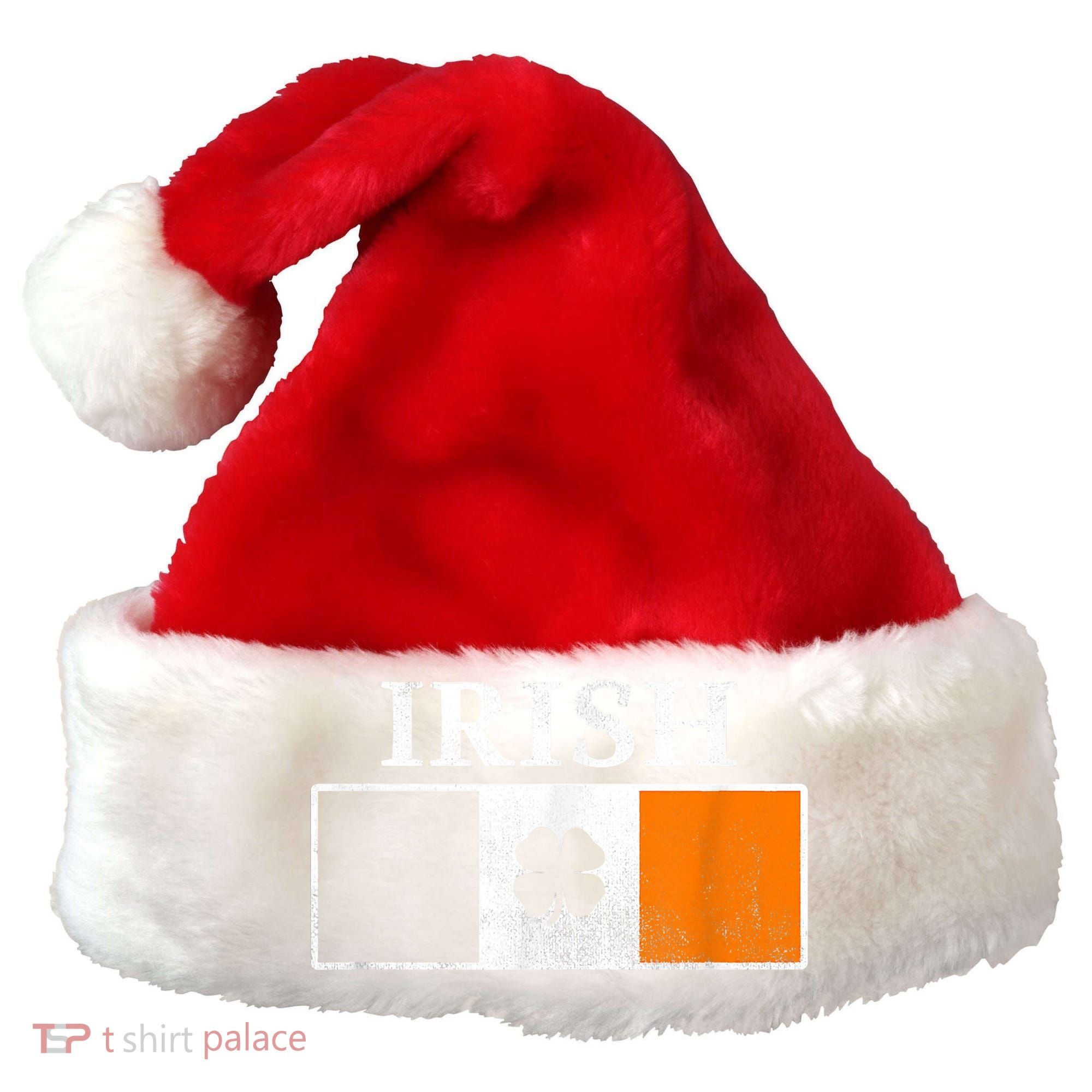 Ireland Shamrock Irish Flag St Patty's Day Santa Hat