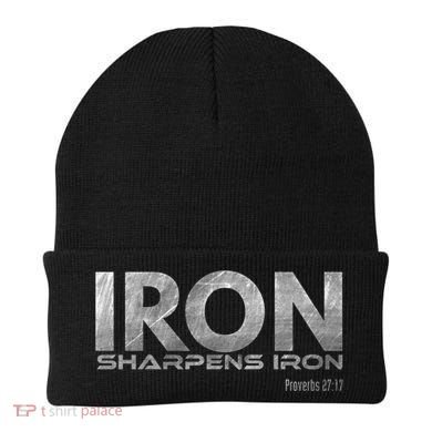 Iron Sharpens Iron Funny Gift Beanie