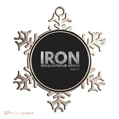 Iron Sharpens Iron Funny Gift Ornament