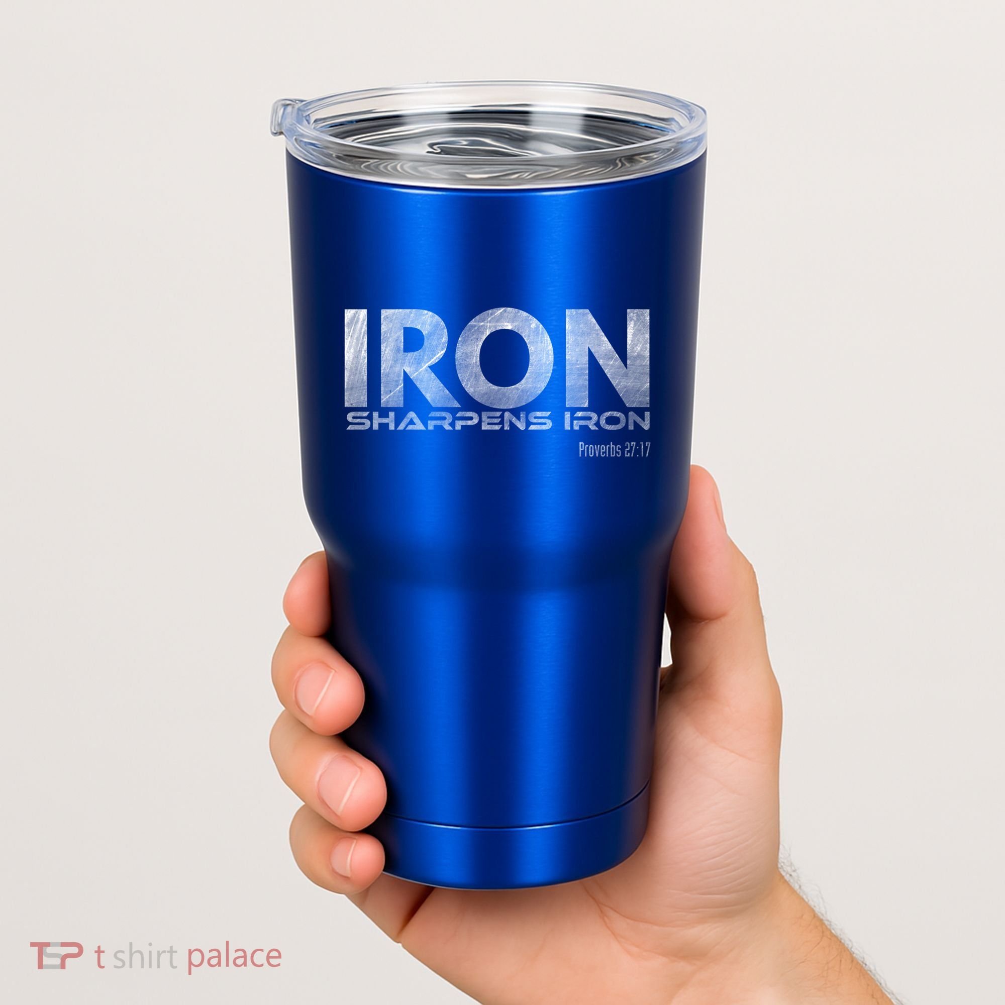 Iron Sharpens Iron Funny Gift Tumbler