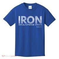 Iron Sharpens Iron Funny Gift Kids T-Shirt thumb 0