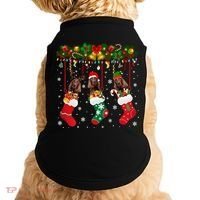Irish Setter In Sock Xmas Reindeer Santa Elf Dog Gift Doggie Tank thumb 0
