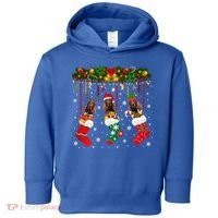 Irish Setter In Sock Xmas Reindeer Santa Elf Dog Gift Toddler Hoodie thumb 0