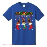 Irish Setter In Sock Xmas Reindeer Santa Elf Dog Gift Kids T-Shirt thumb 0