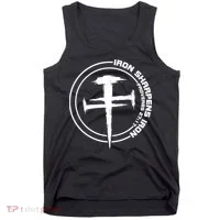 Iron Sharpens Iron Proverbs 27:17 Christian Quote Tank Top thumb 0