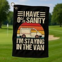 IM Staying In Tha Van Phasmophobia Golf Towel thumb 1