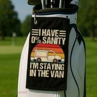 IM Staying In Tha Van Phasmophobia Golf Towel thumb 2