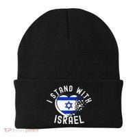 I Support Israel I Stand With Israel Heart Israeli Flag Beanie thumb 0