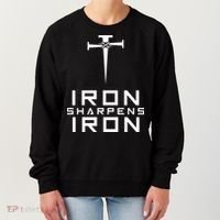 Iron Sharpens Iron Christian Faith Women's Sweatshirt thumb 0