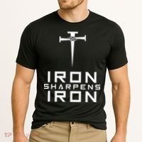 Iron Sharpens Iron Christian Faith Cooling Performance Crew T-Shirt thumb 2