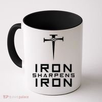 Iron Sharpens Iron Christian Faith Coffee Mug thumb 0