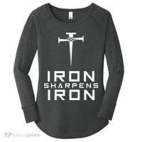 Iron Sharpens Iron Christian Faith Women's Perfect Tri Tunic Long Sleeve Shirt thumb 0