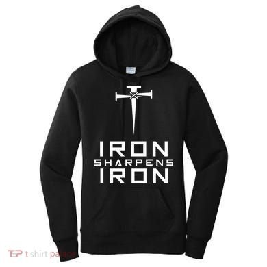 Iron Sharpens Iron Christian Faith Women's Hoodie