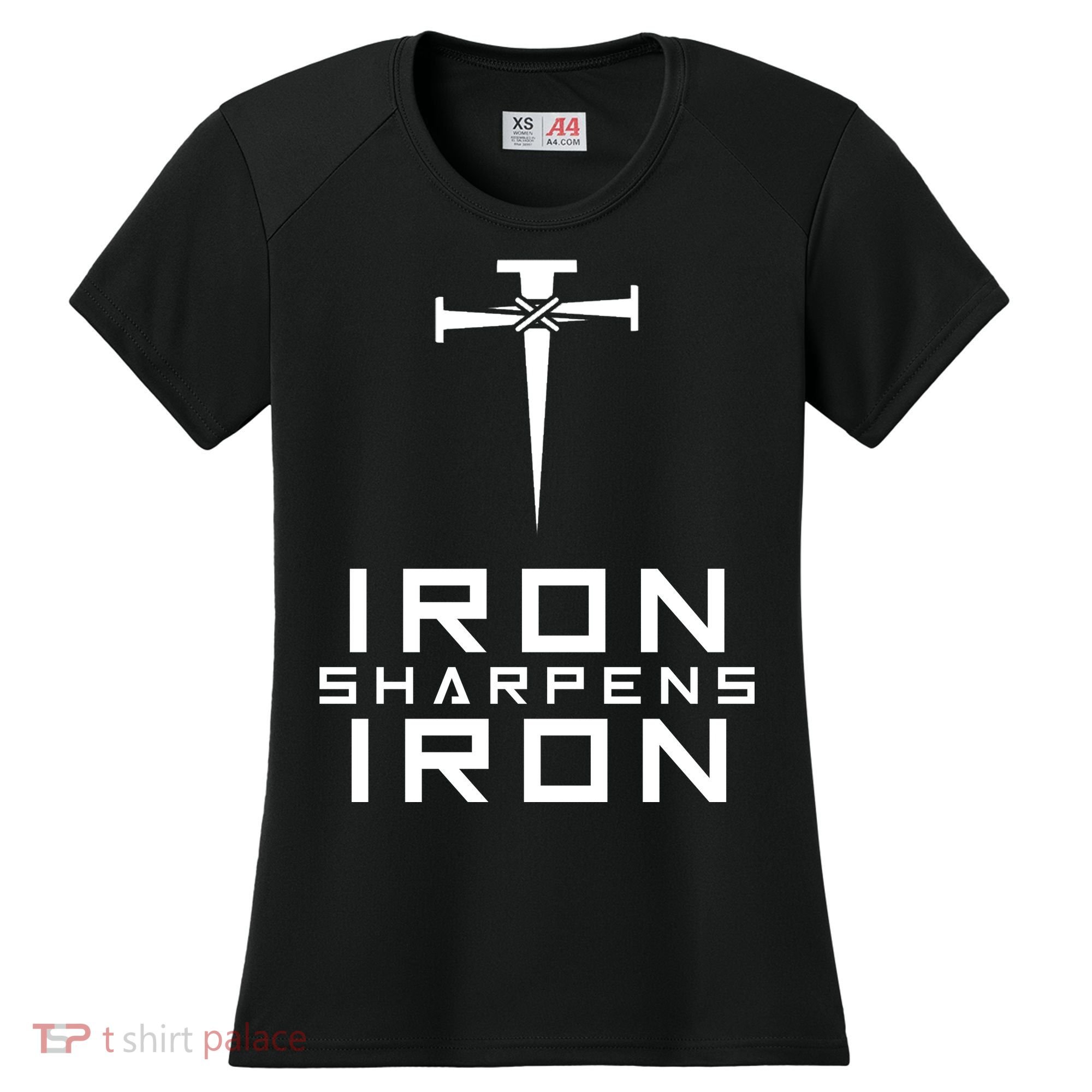 Iron Sharpens Iron Christian Faith Women's Cooling Performance Crew T-Shirt