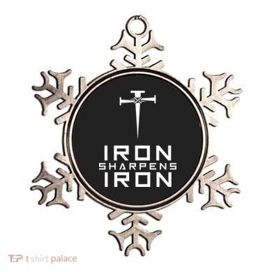 Iron Sharpens Iron Christian Faith Ornament