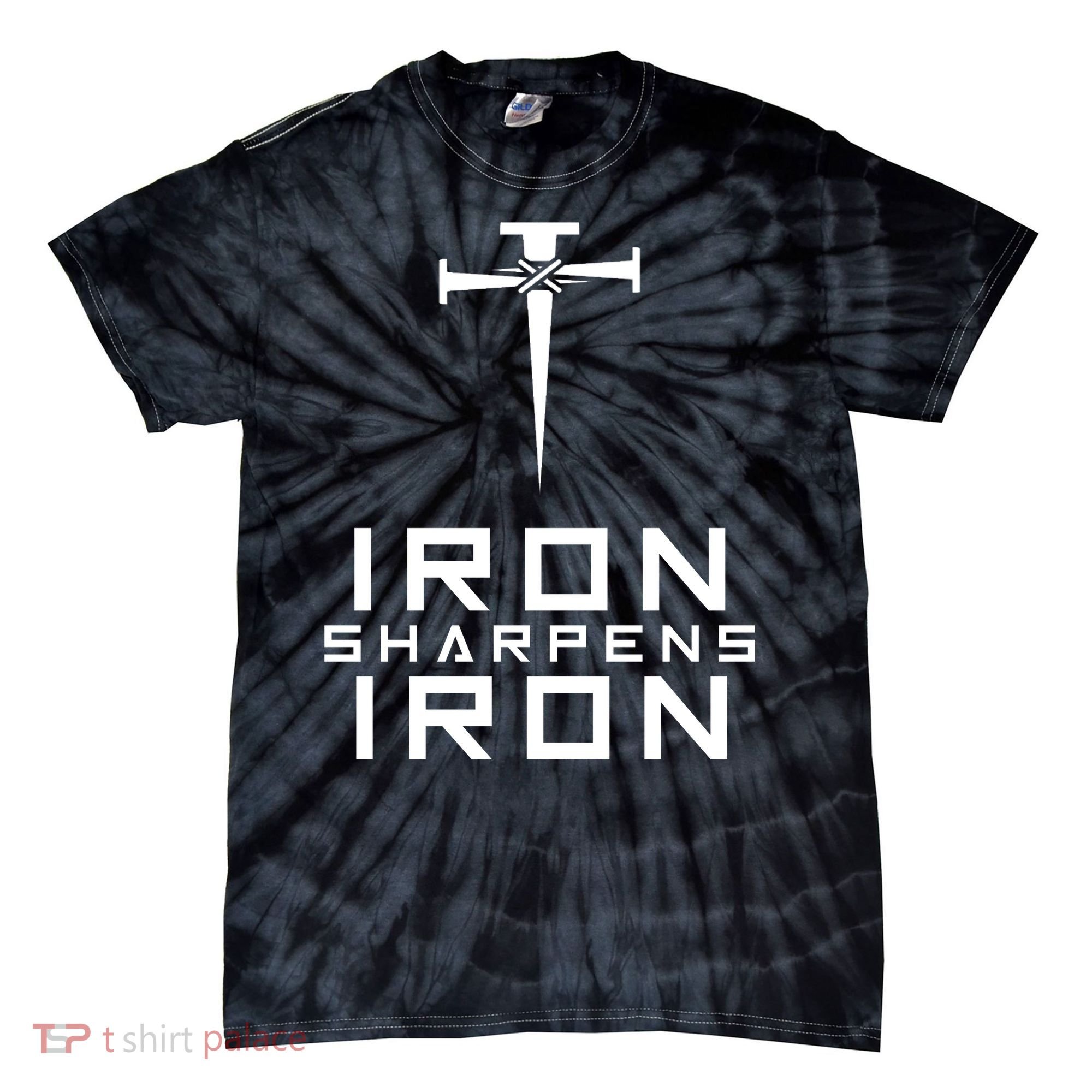 Iron Sharpens Iron Christian Faith Tie-Dye T-Shirt